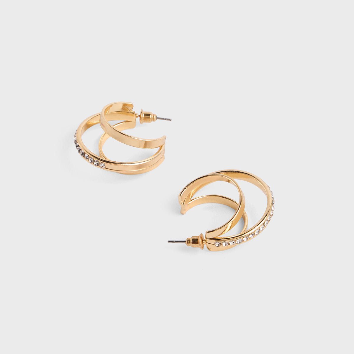 Daily Casual Stainless Steel Anti Tarnish 18K Gold Hoop Earring pair W –  ZIVOM